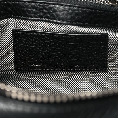 Alexander Wang Pebbled Lambskin Rose Printed Mini Rockie Black Silver Hardware 6 of 9