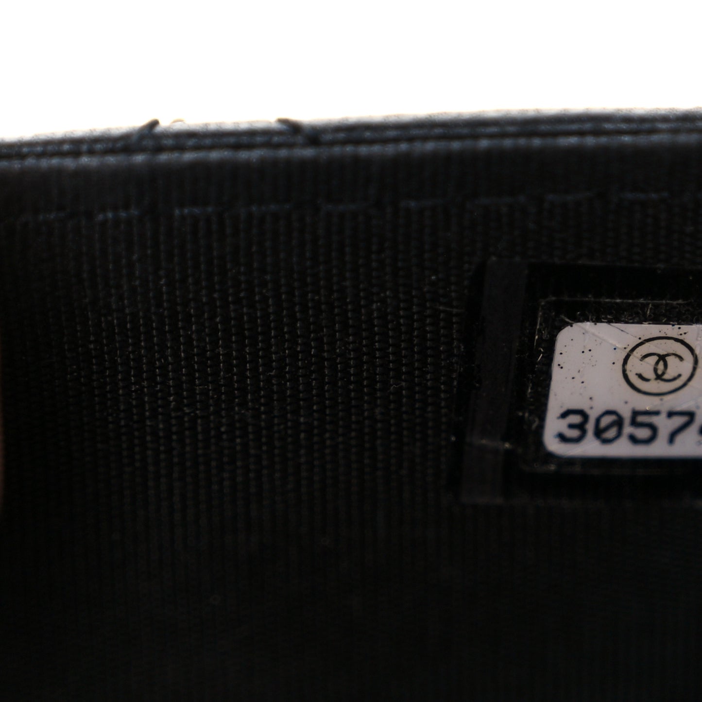 Lambskin Quilted CC Pearl Crush Wallet on Chain WOC Black