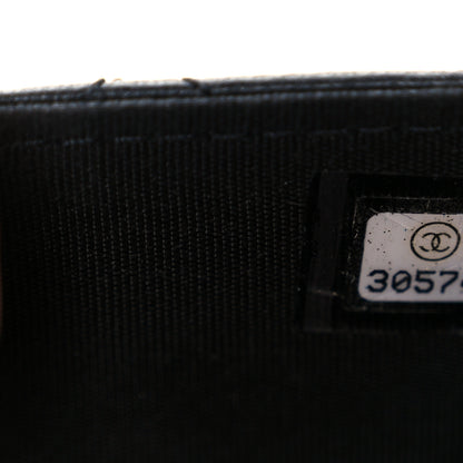 Chanel Lambskin Quilted CC Pearl Crush Wallet on Chain WOC Black 8 of 11