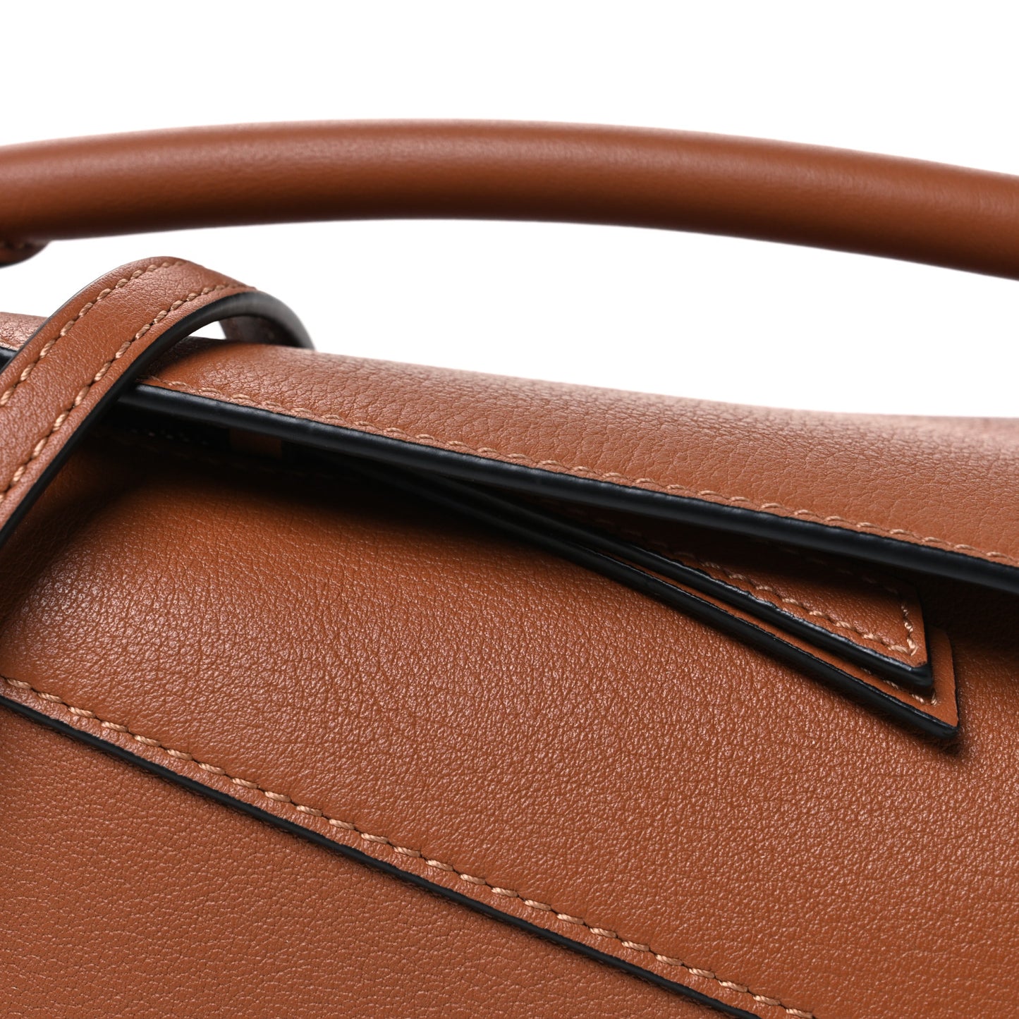 Calfskin Mini Puzzle Edge Bag Tan
