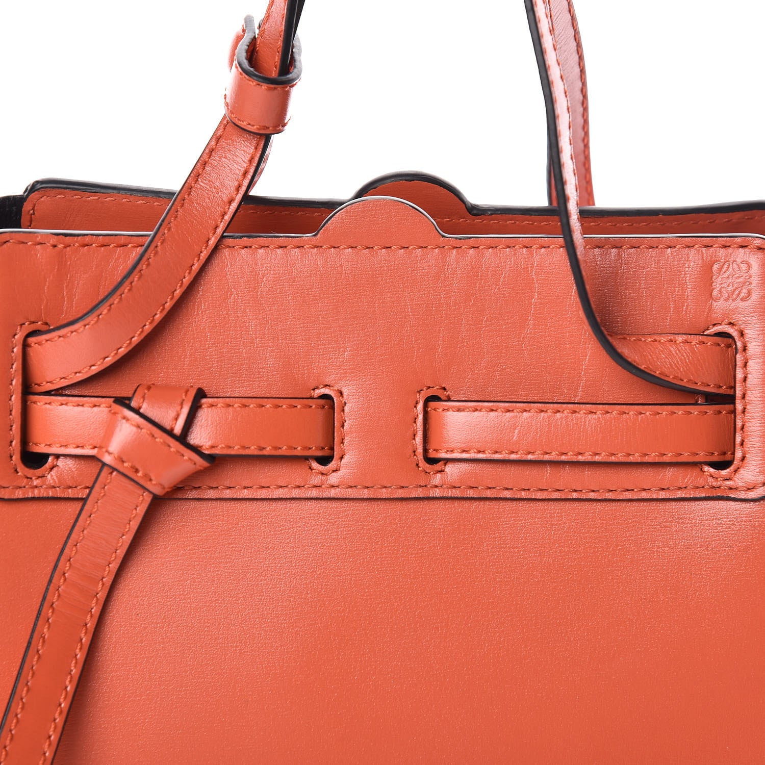 Loewe Calfskin Mini Lazo Tote Orange 9 of 9