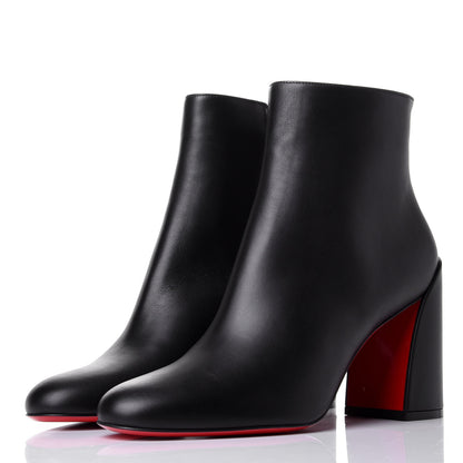 Christian Louboutin Calfskin Turela 85 Ankle Boots 37.5 Black 3 of 10