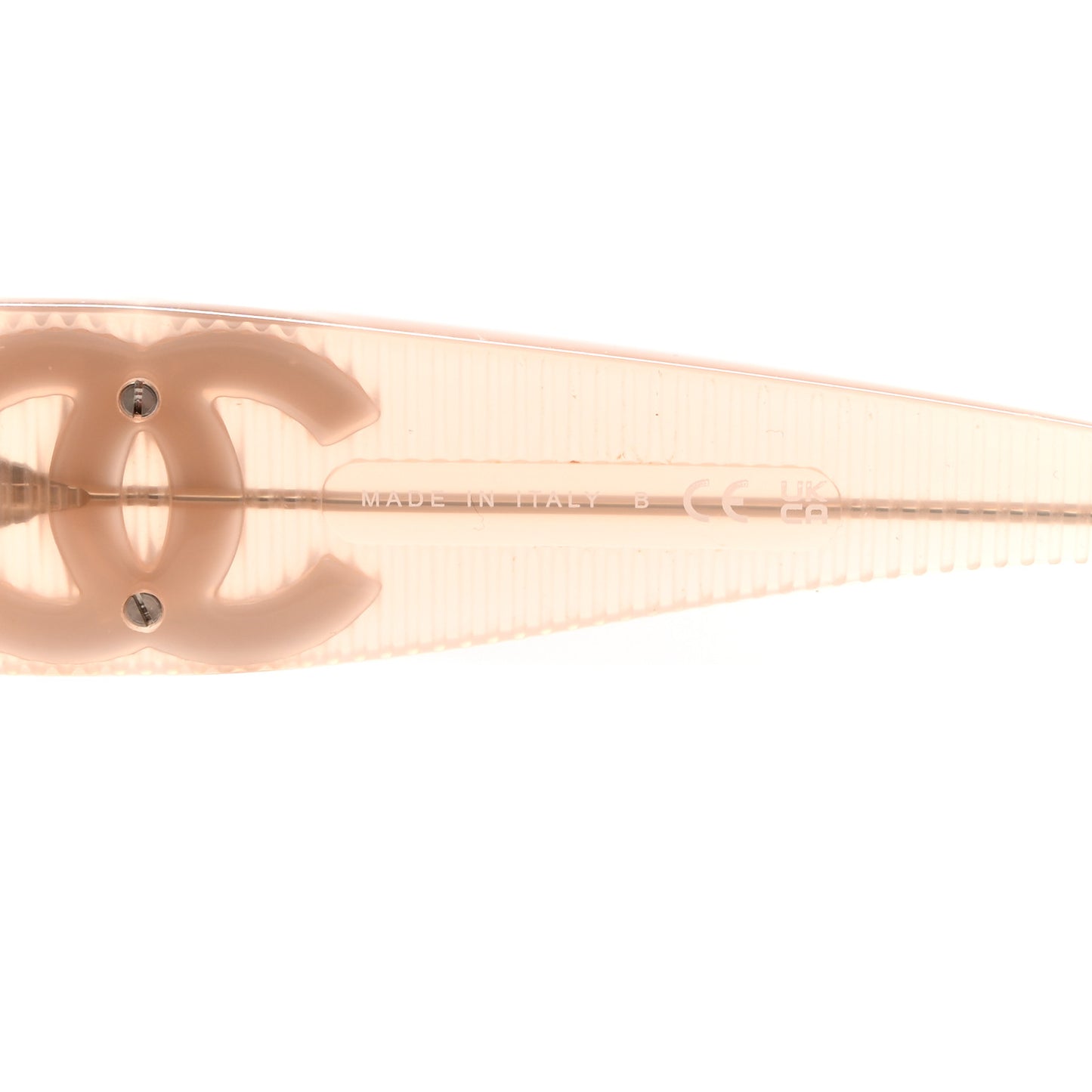 Transparent Acetate Shield Sunglasses 5495 Light Pink