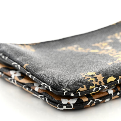 Louis Vuitton Monogram Giant Jungle Pochette Double Zip Black 9 of 12