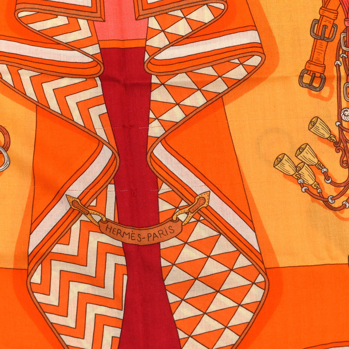 Hermes Cashmere Silk Bouquets Shawl 140 2 of 4