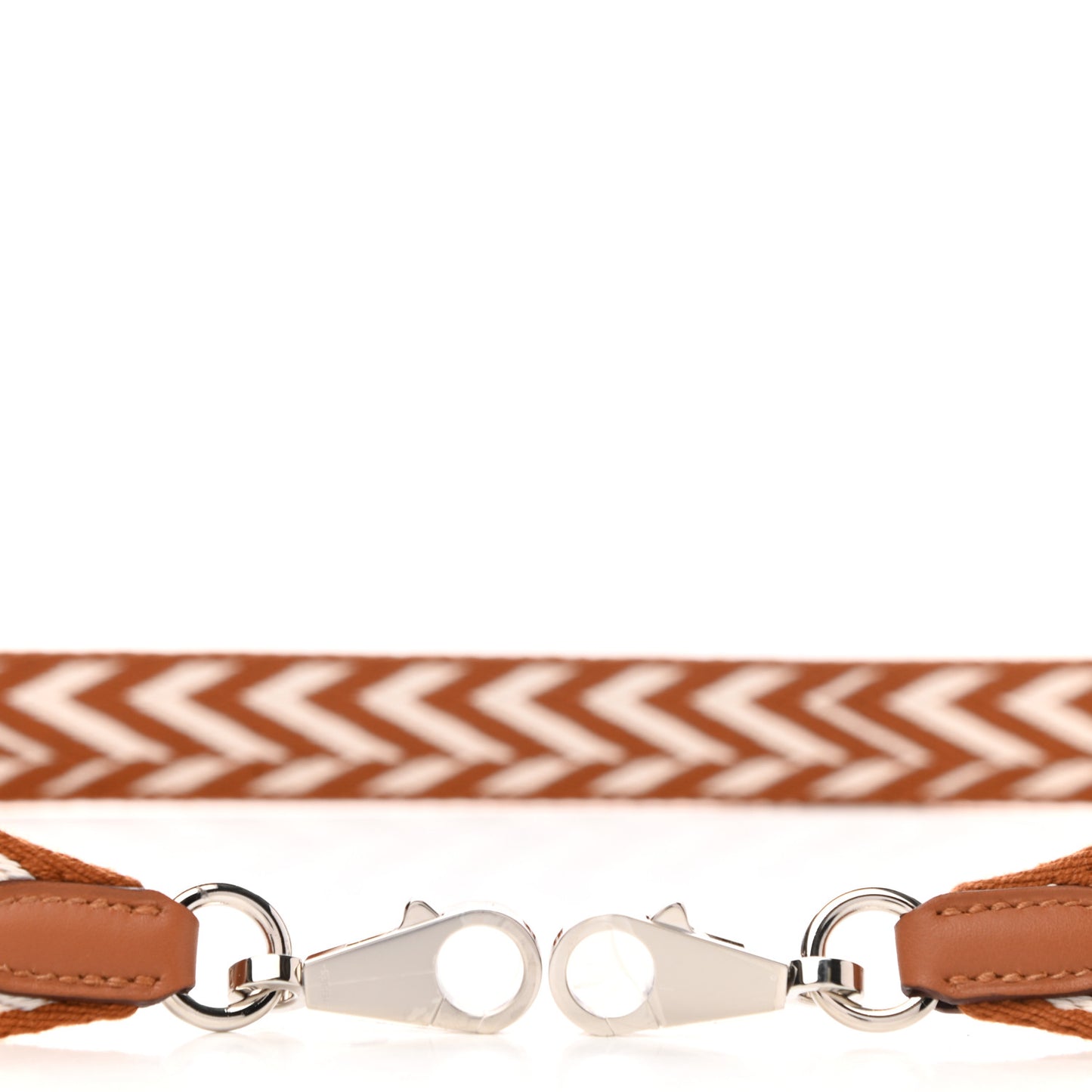 Toile Swift 25mm Sangle ZigZag Shoulder Strap Gold White