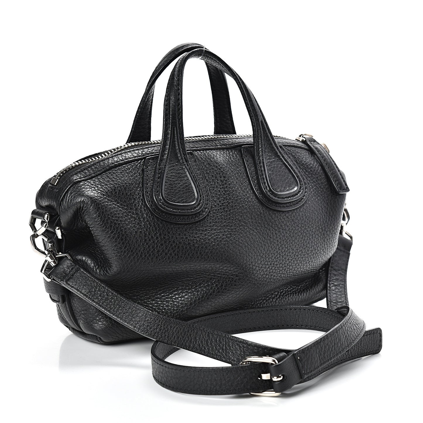 Waxed Calfskin Micro Nightingale Black