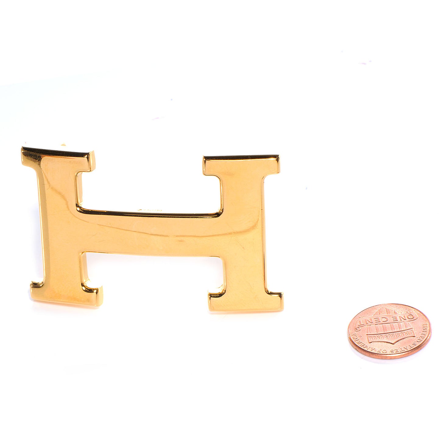32mm H Belt Buckle Gold
