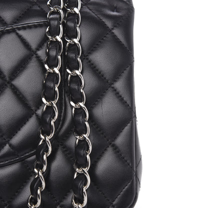 Chanel Lambskin Quilted Medium Double Flap Black 9 of 14