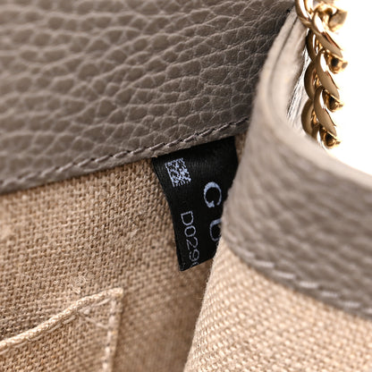 Gucci Dollar Calfskin Small Interlocking G Shoulder Bag Loess 8 of 11