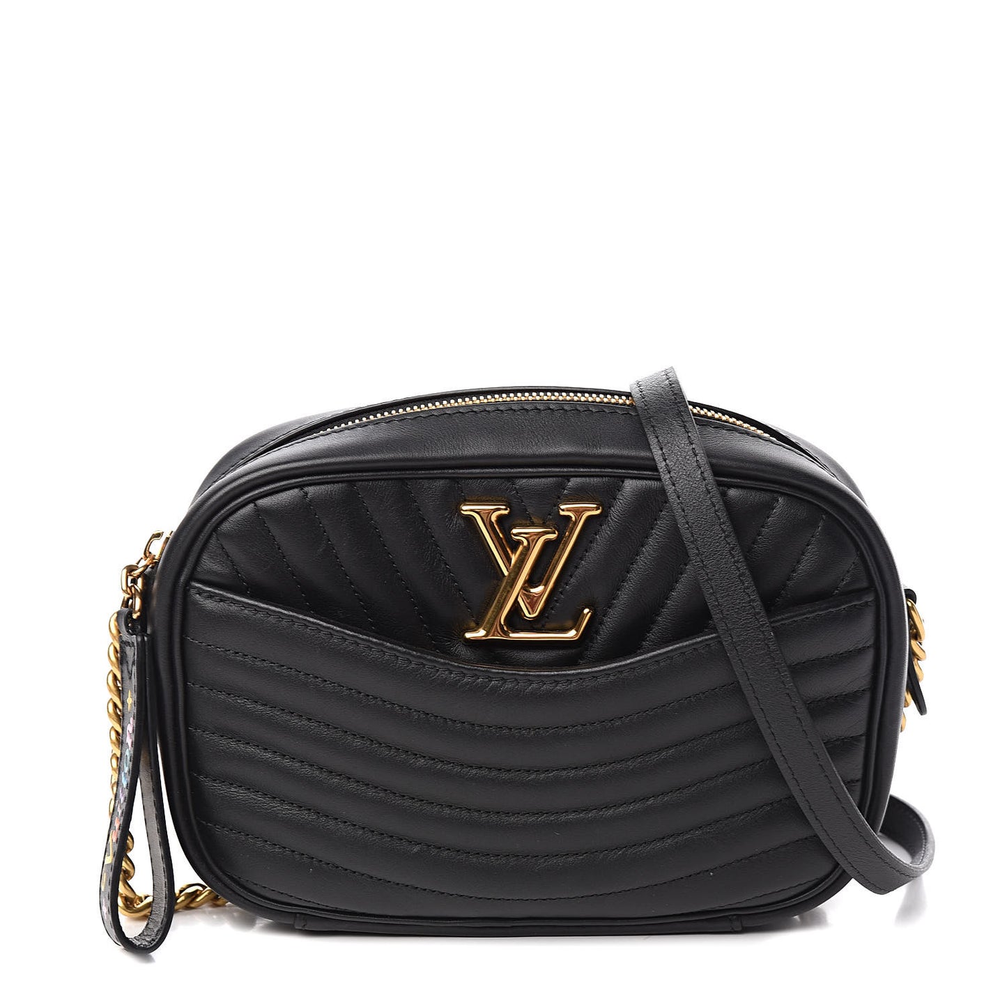 Calfskin New Wave Camera Bag Black