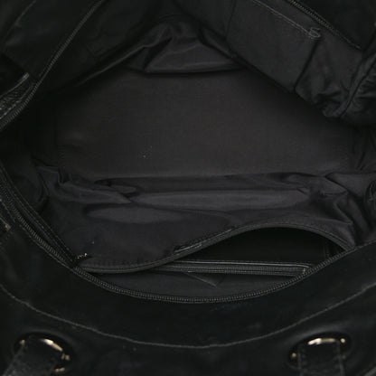 Chanel Coated Canvas Quilted Large Paris Biarritz Tote Black 5 of 9