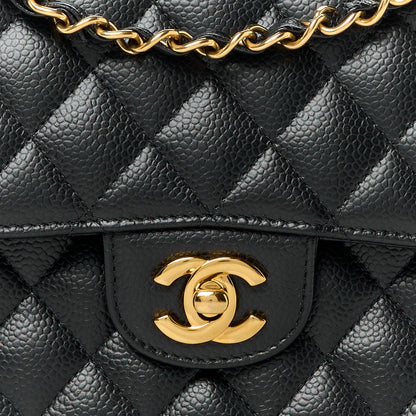 Chanel Caviar Quilted Medium Double Flap Black 9 of 11