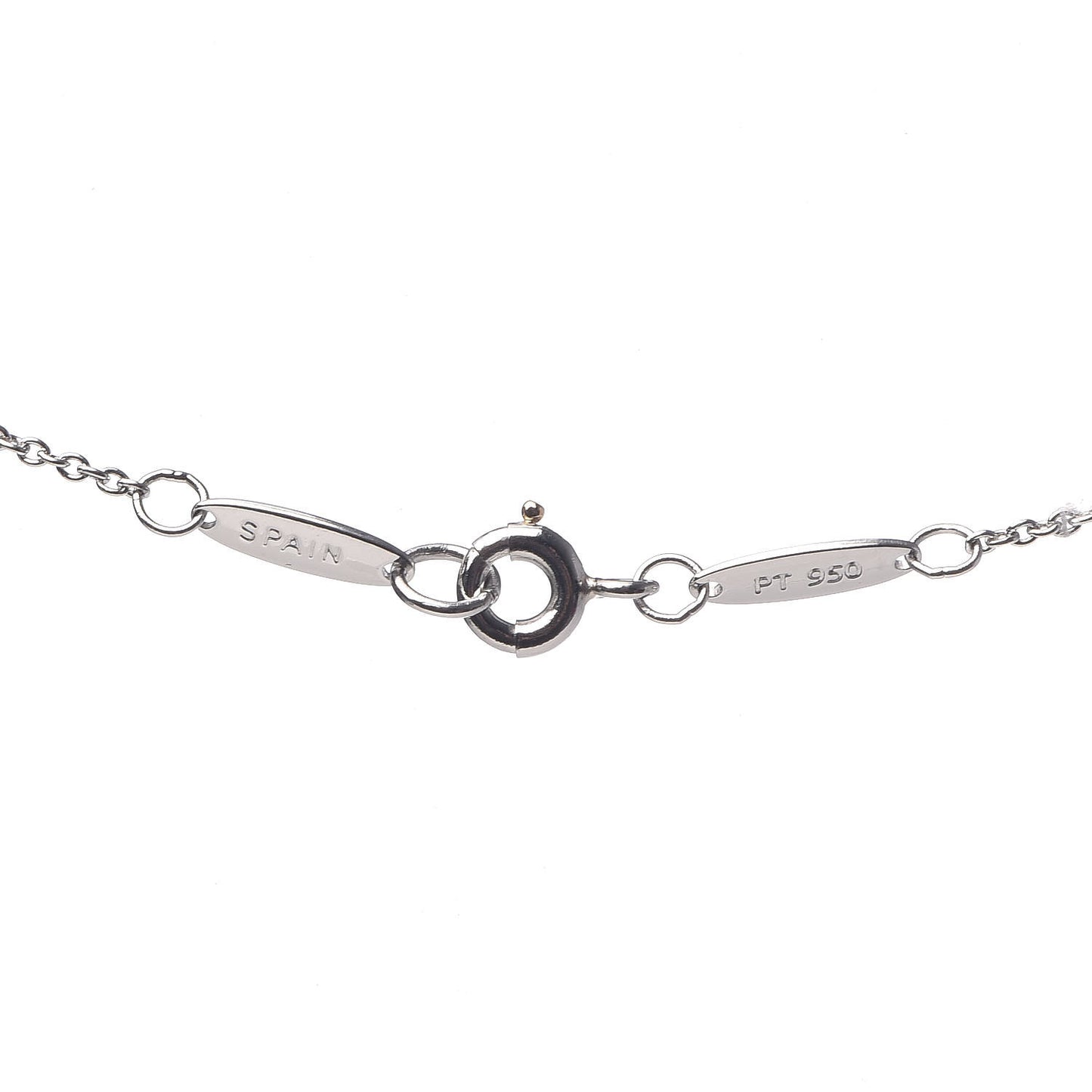 Platinum Diamond Elsa Peretti Open Heart Pendant Necklace