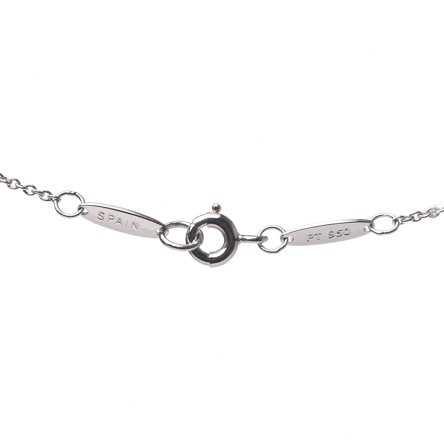 Tiffany Platinum Diamond Elsa Peretti Open Heart Pendant Necklace 6 of 7