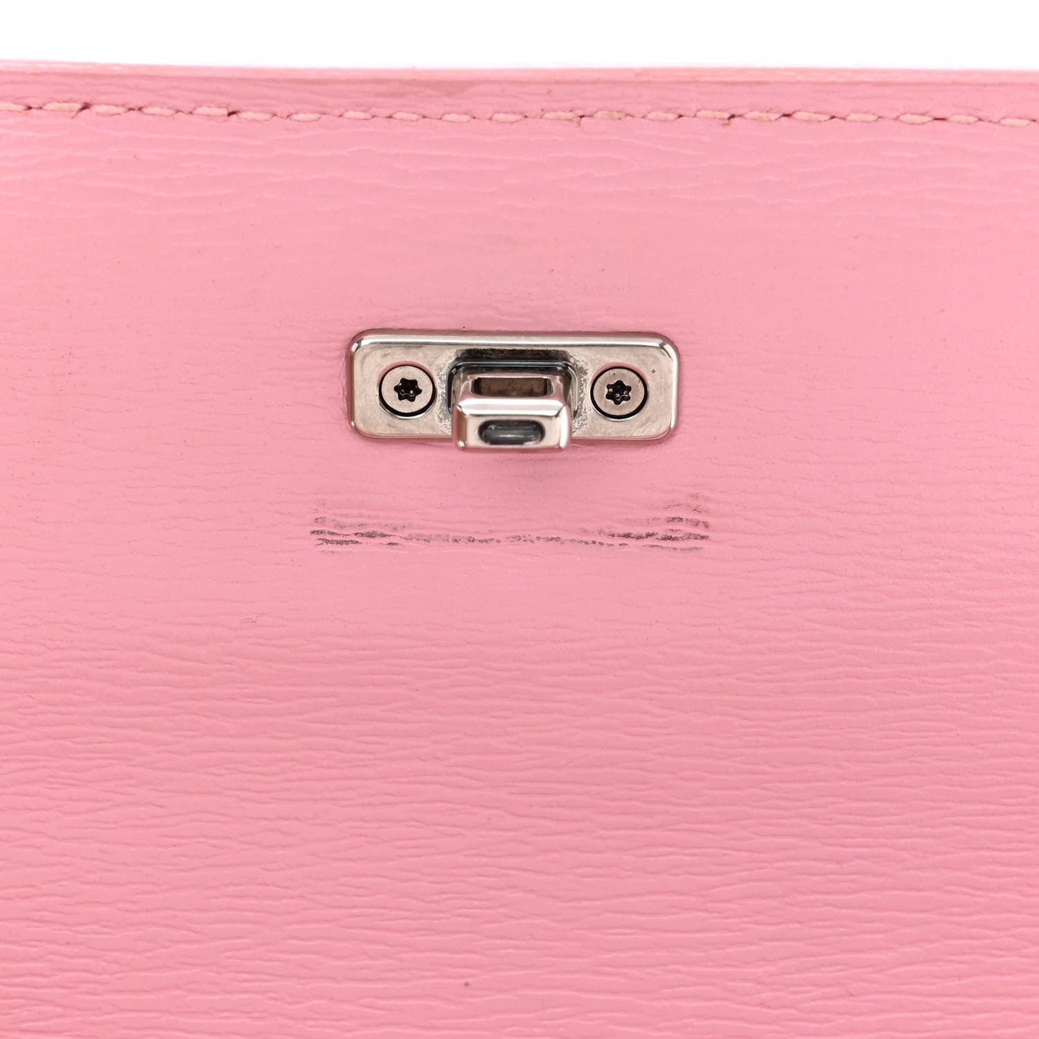 Balenciaga Calfskin Stripe Embossed Gossip Chain Bag XS Candy Pink 13 of 15