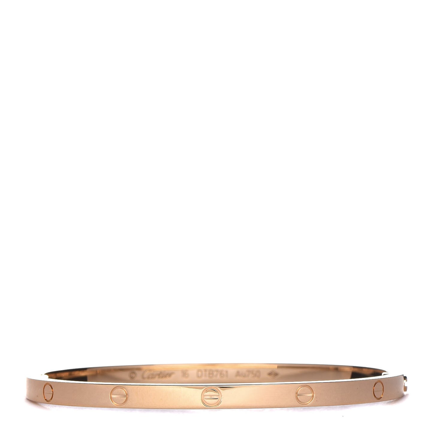 18K Yellow Gold Small LOVE Bracelet 16