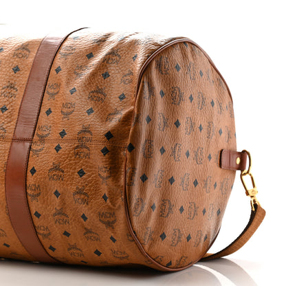 MCM Visetos Weekender Duffle Bag Cognac 9 of 11