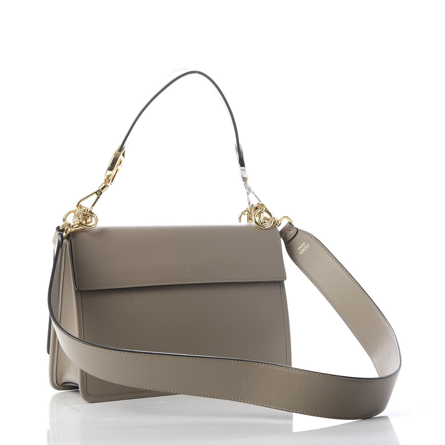 Vitello Century Opaco F is Fendi Small Kan I Shoulder Bag Tortora