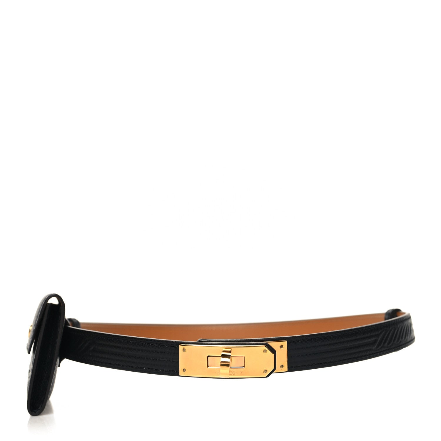 Hermes Epsom Quadrige Kelly Pocket 18 Belt Black 1 of 6