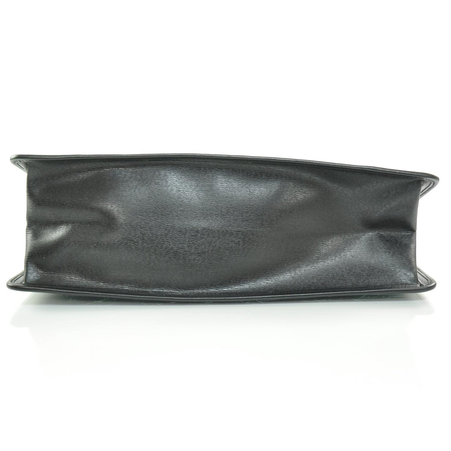 Leather Briefcase Work Bag Black