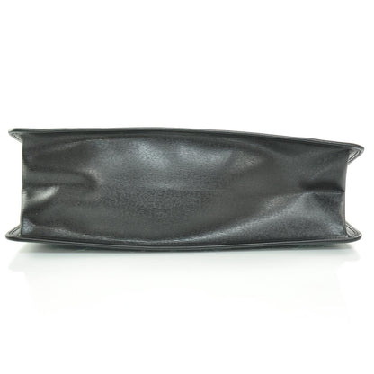 Gucci Leather Briefcase Work Bag Black 5 of 9