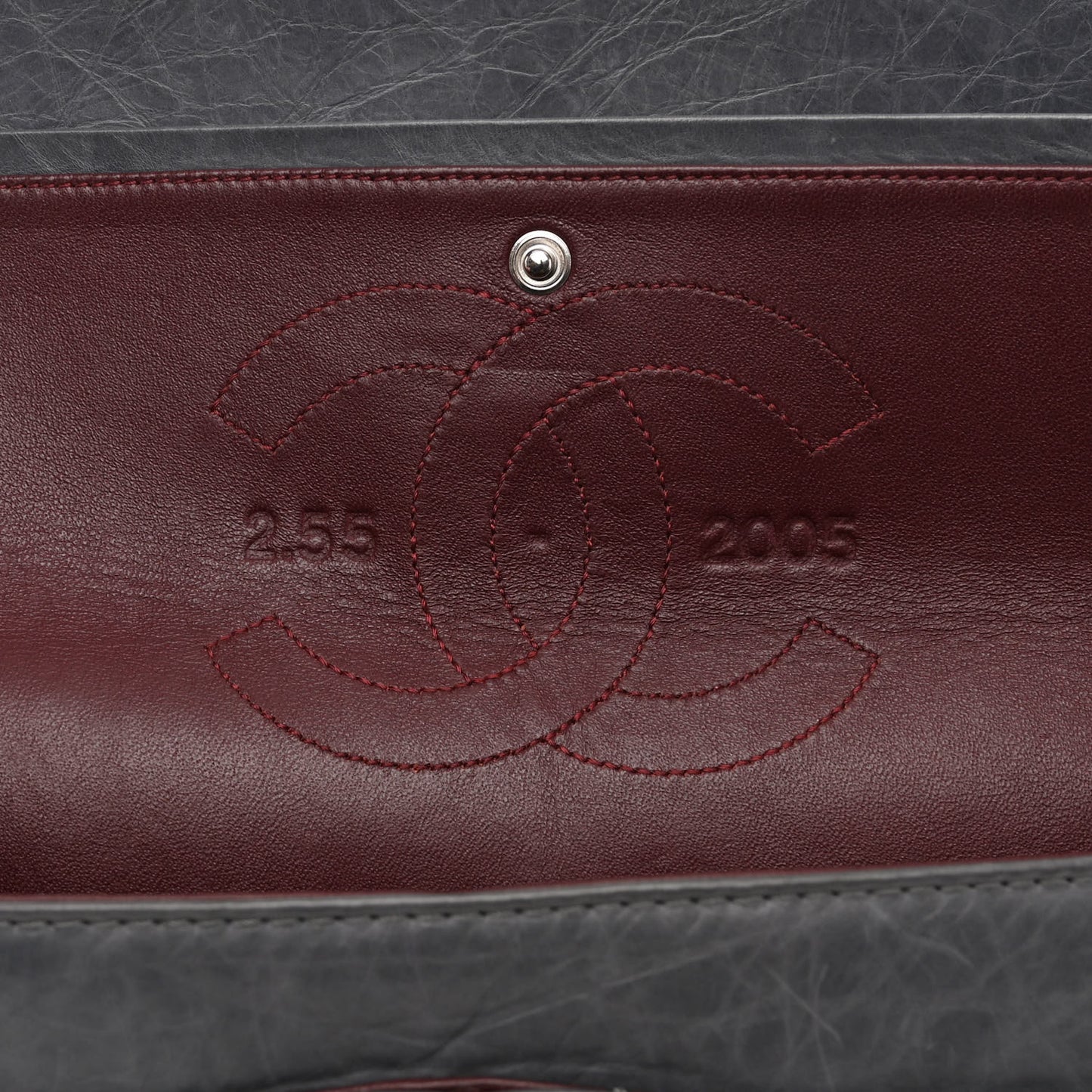 Aged Calfskin Quilted 50th Anniversary 2.55 Reissue Flap 226 Grey