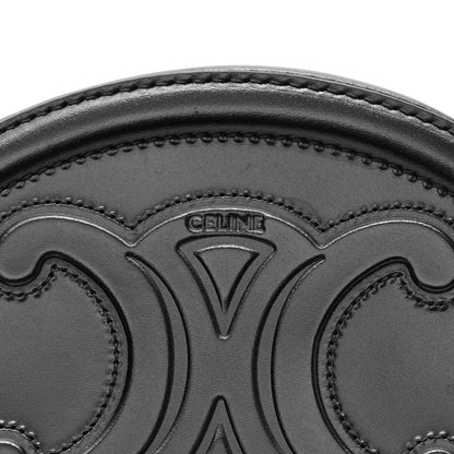 Celine Smooth Calfskin Oval Purse Crossbody Black 6 of 10