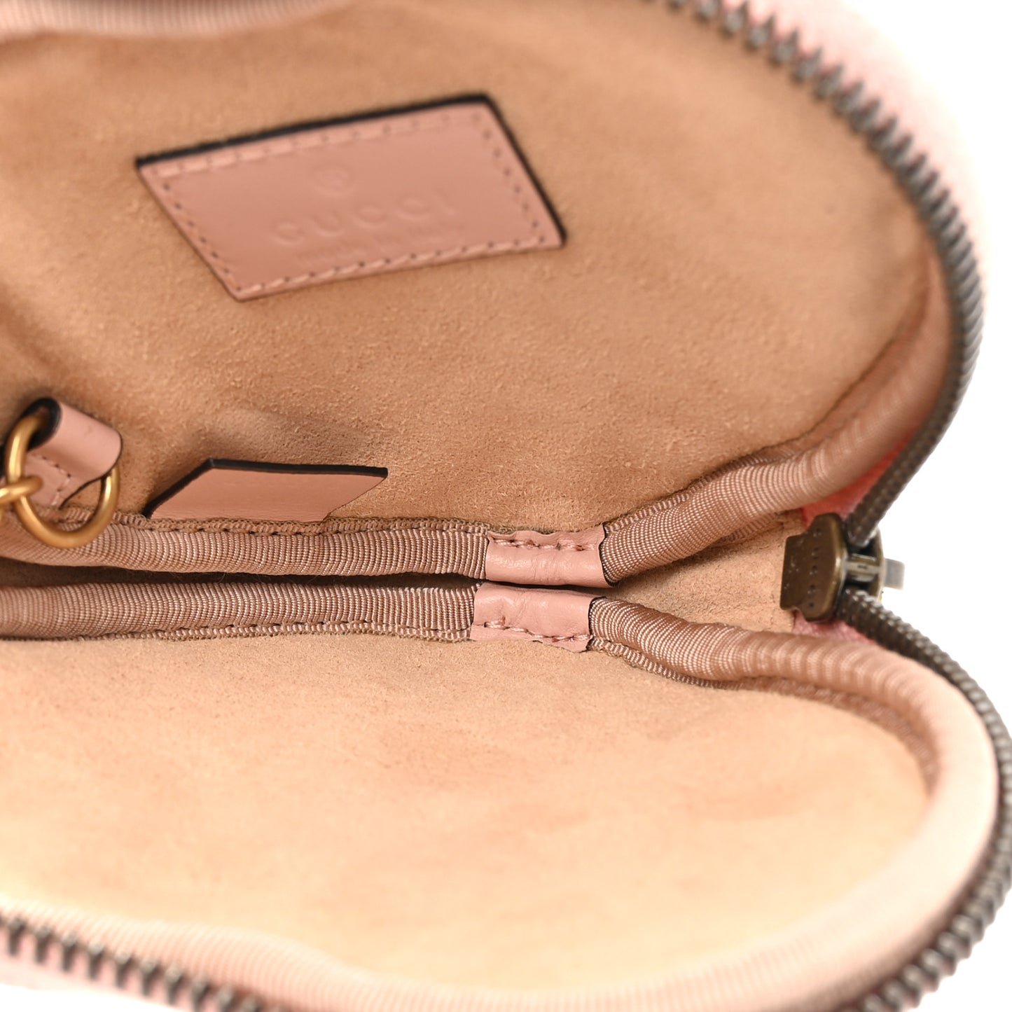 Calfskin Matelasse Chevron GG Marmont Heart Coin Purse Perfect Pink