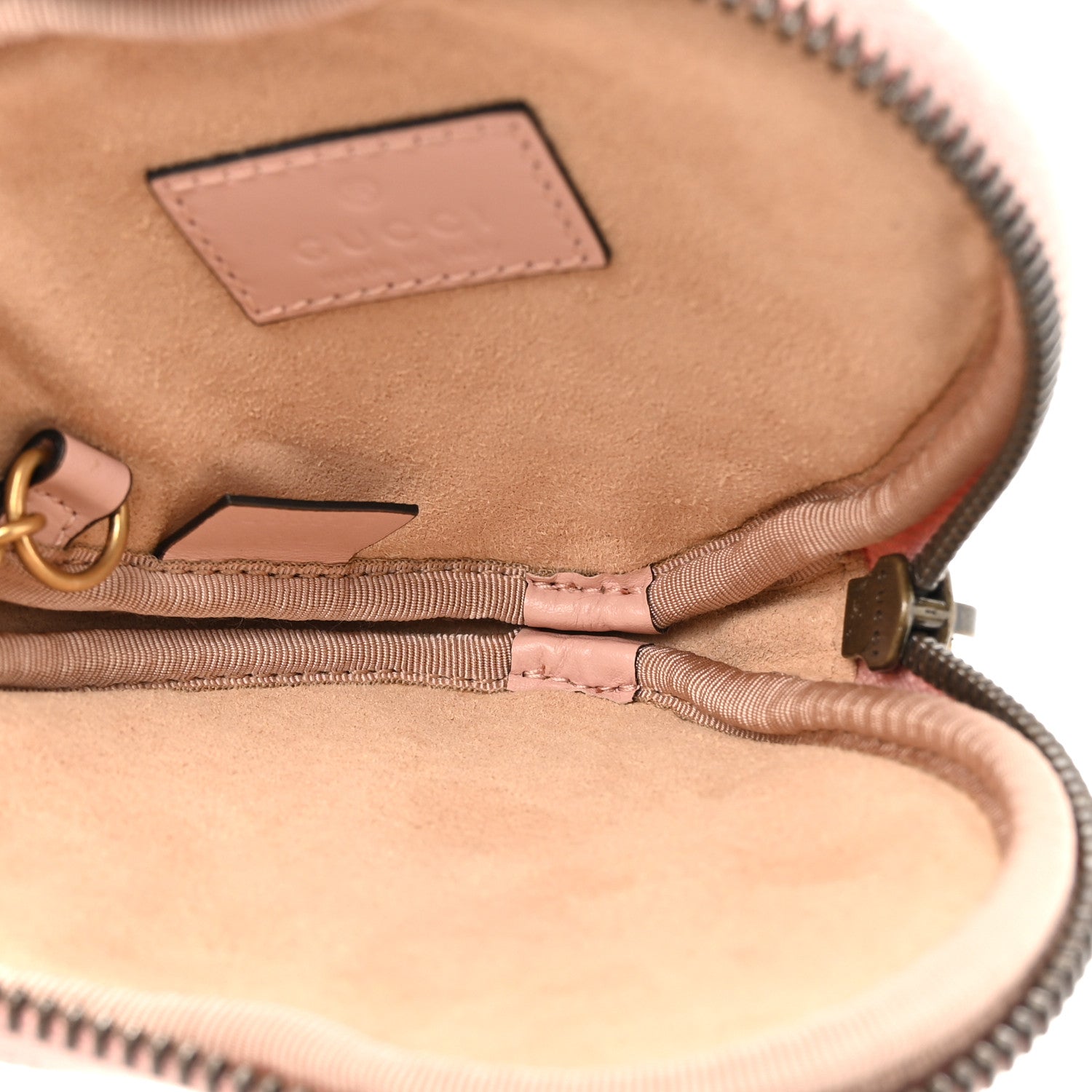 Gucci Calfskin Matelasse Chevron GG Marmont Heart Coin Purse Perfect Pink 5 of 8