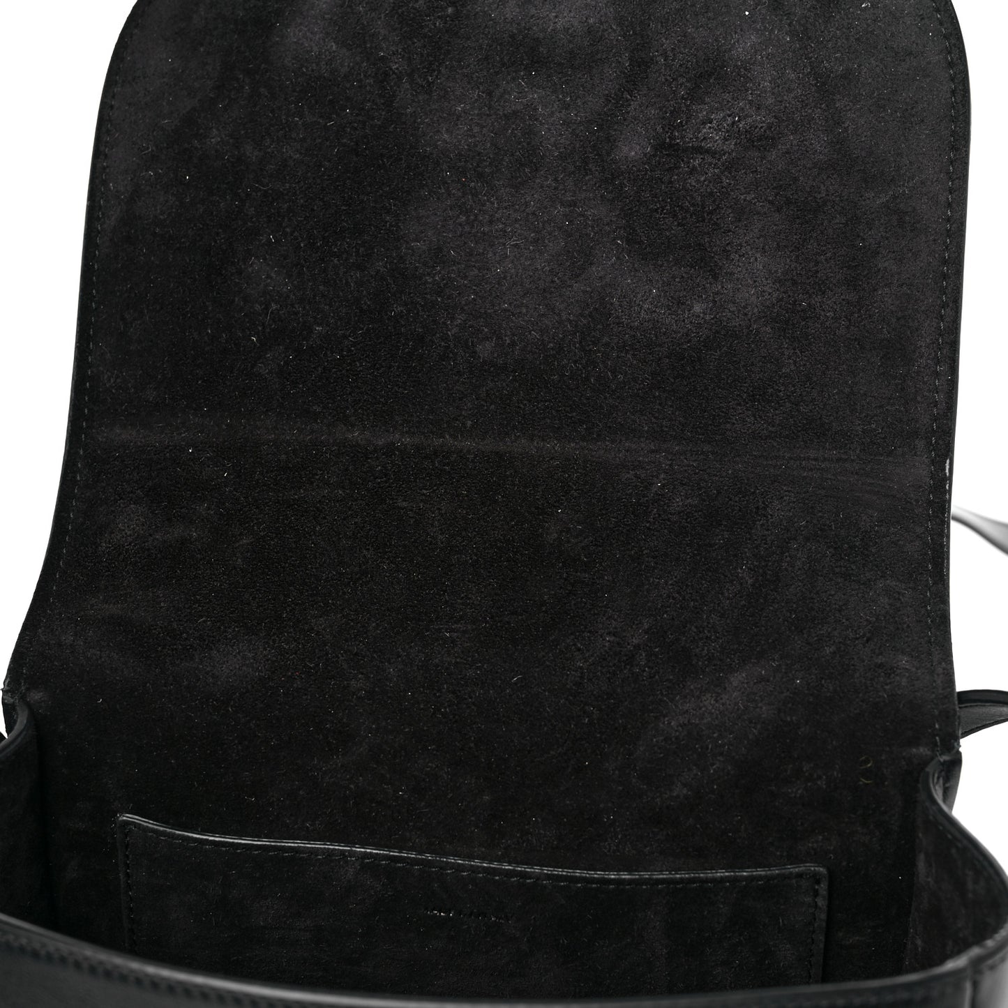 Smooth Calfskin Cuir Triomphe Folco Crossbody Bag Black