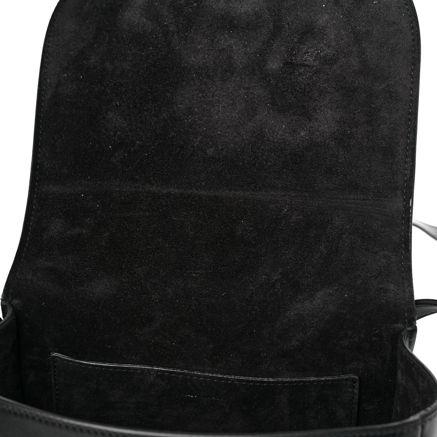 Celine Smooth Calfskin Cuir Triomphe Folco Crossbody Bag Black 11 of 13