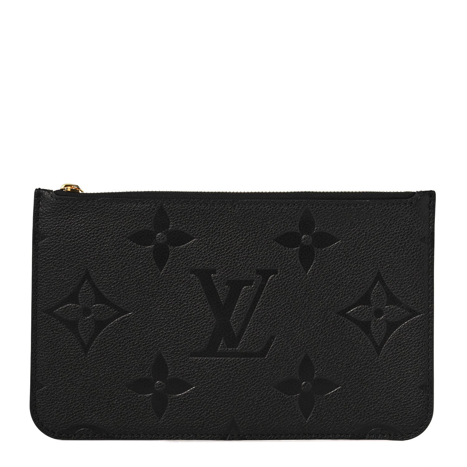 Louis Vuitton Empreinte Monogram Giant Neverfull MM Pochette Black 1 of 8