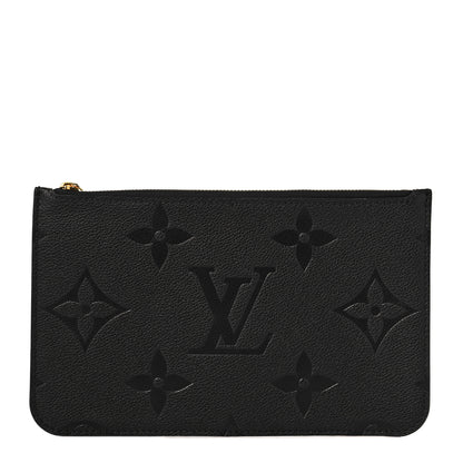 Louis Vuitton Empreinte Monogram Giant Neverfull MM Pochette Black 1 of 8