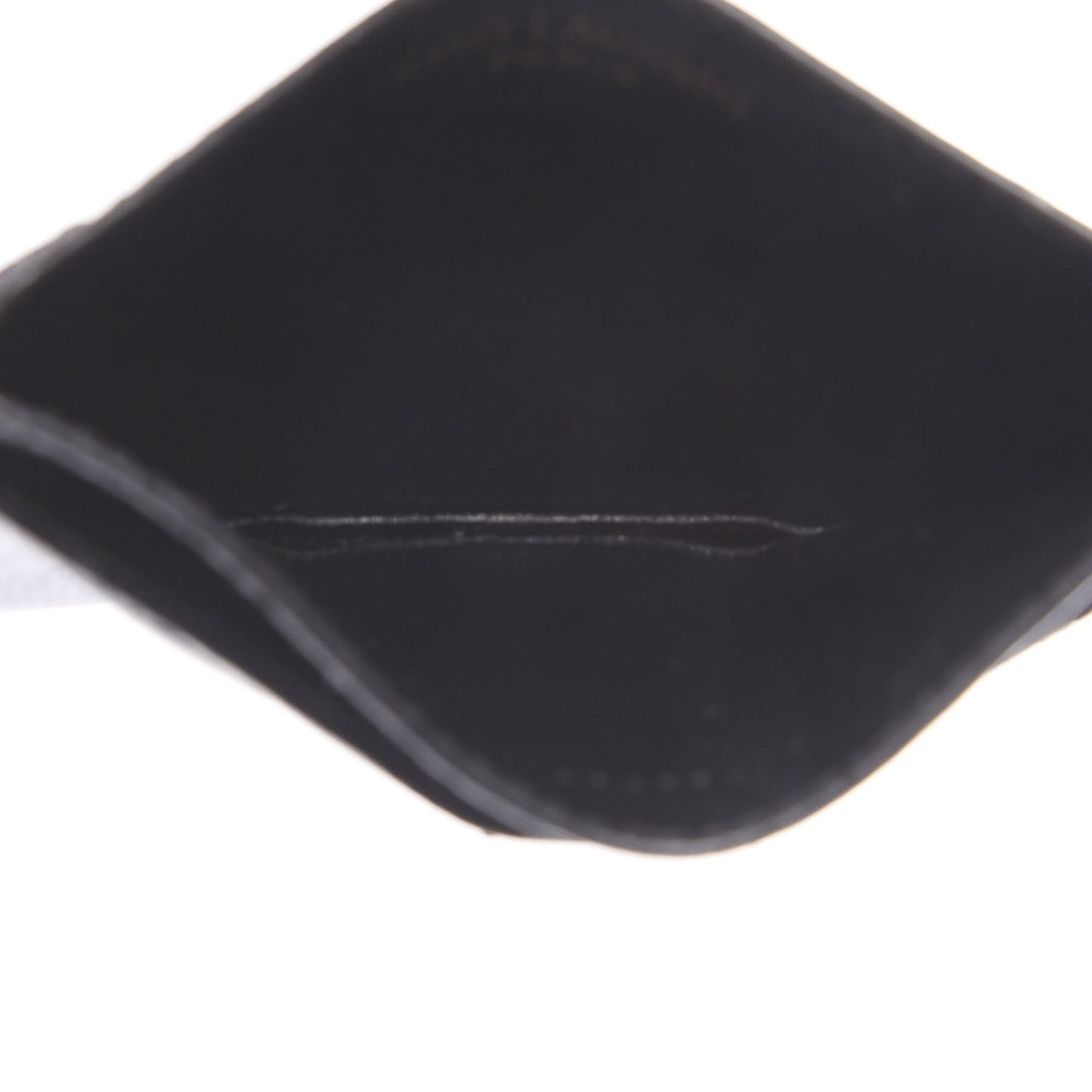 Grain De Poudre Matelasse Chevron Monogram Credit Card Case Black