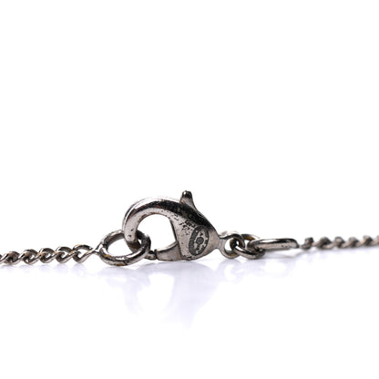 Chanel Crystal CC Necklace Silver 5 of 6