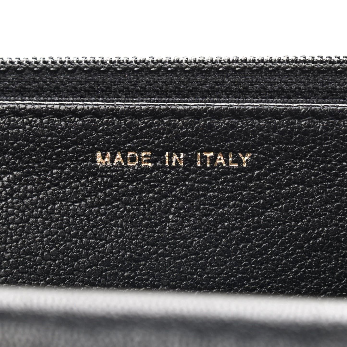 Patent Quilted Wallet On Chain WOC Black
