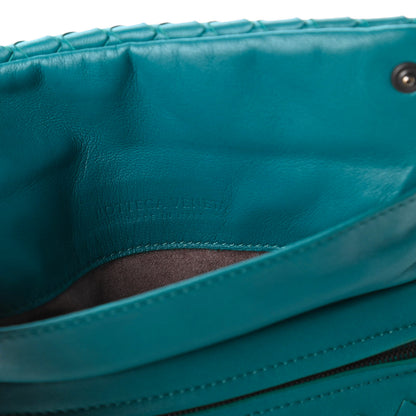Bottega Veneta Nappa Intrecciato Mini Chain Messenger Aqua 8 of 10