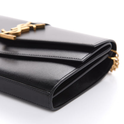 Saint Laurent Smooth Calfskin Monogram Sulpice Chain Wallet Black 8 of 8