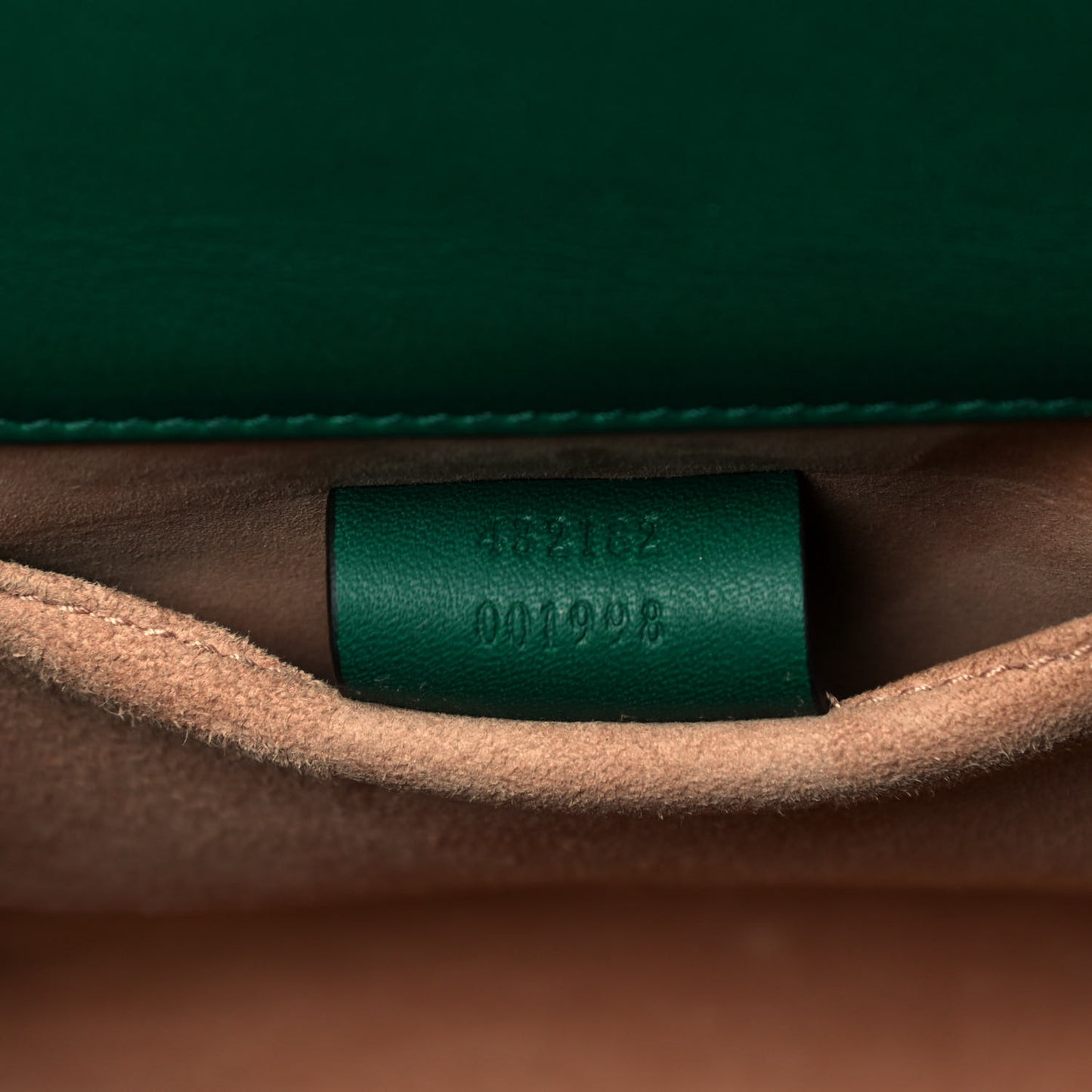 Calfskin Studded Small Padlock Shoulder Bag Emerald