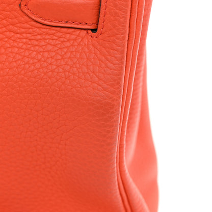 Hermes Taurillon Clemence Kelly Retourne 28 Orange Poppy 12 of 15