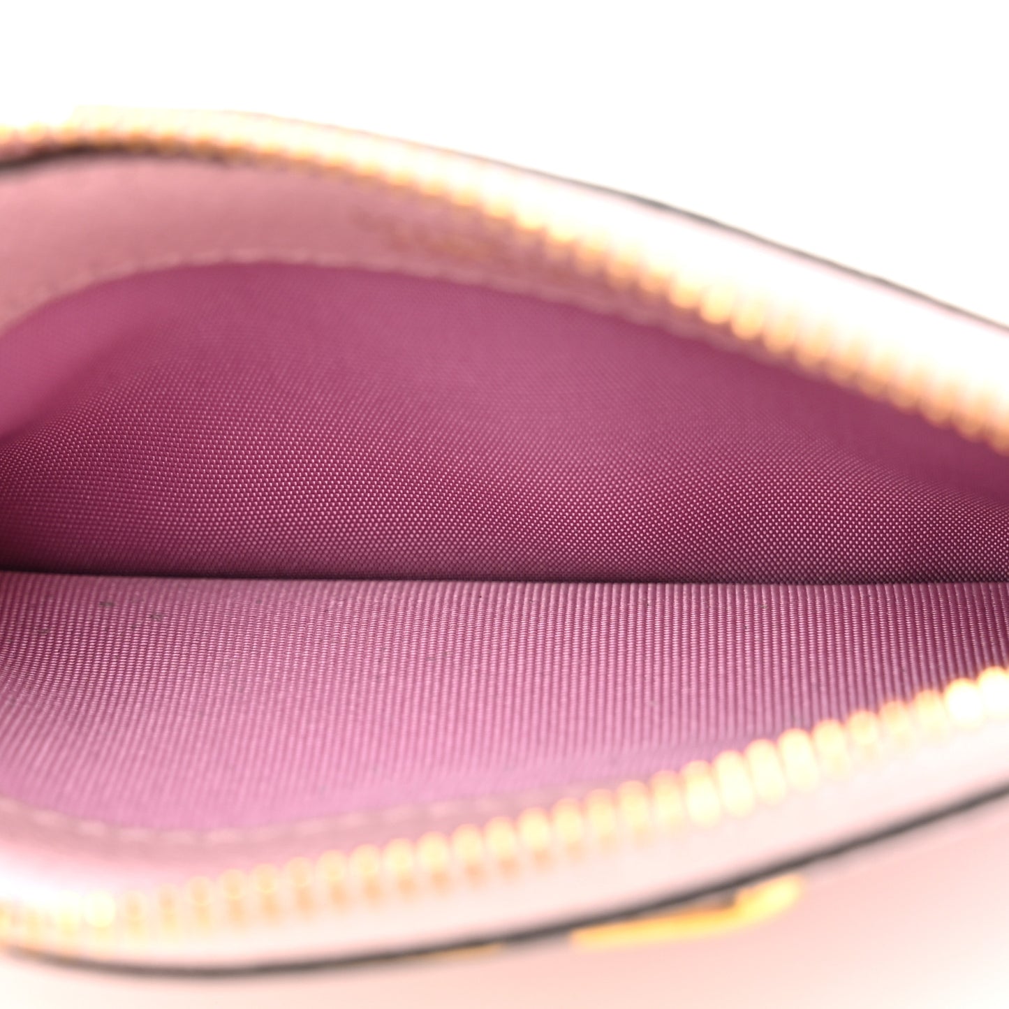 Grained Calfskin VLogo Coin Case Card Holder Cipria