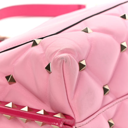 Valentino Garavani Nappa Medium Candystud Top Handle Bag Absolute Disco Pink 11 of 19