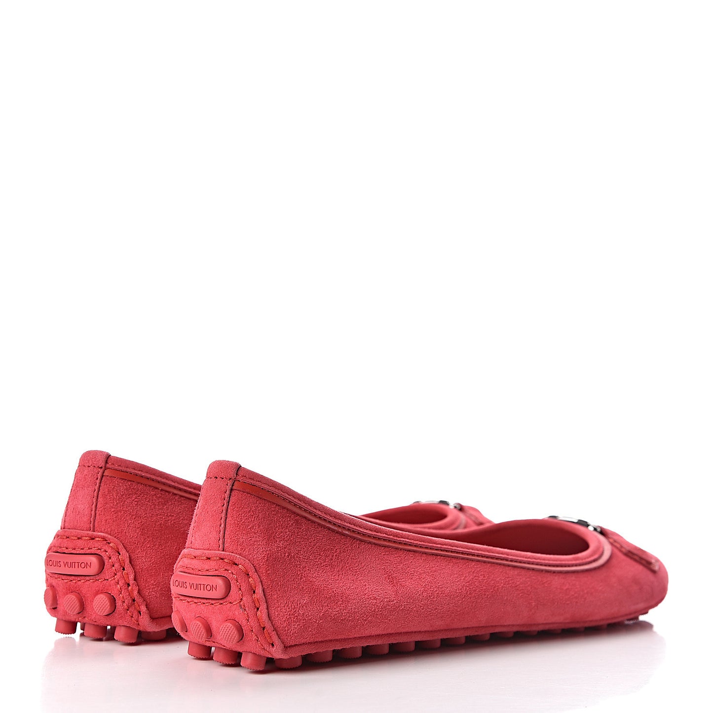 Suede Oxford Ballerina Flats 41 Framboise