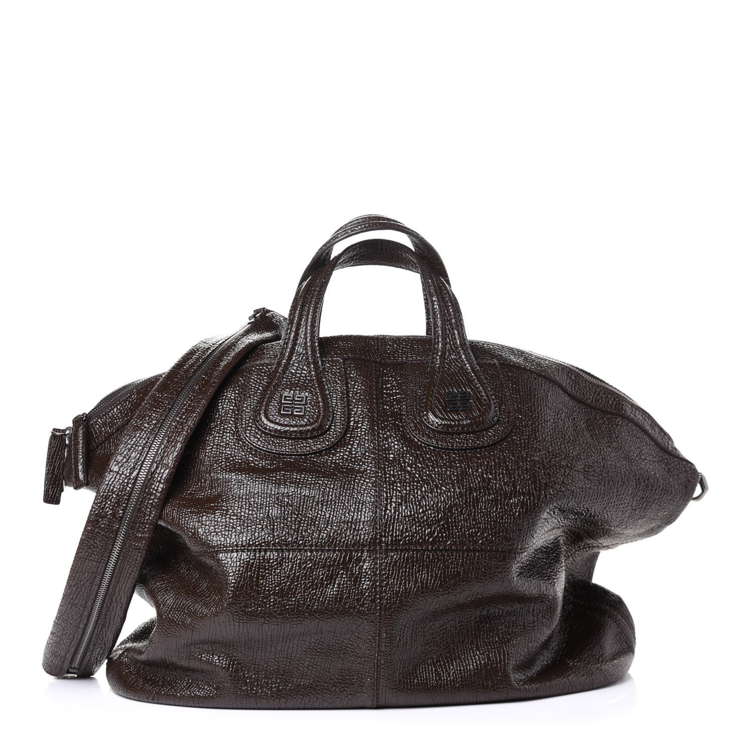 Givenchy Glazed Pebbled Calfskin Large Nightingale Brown 1 of 5