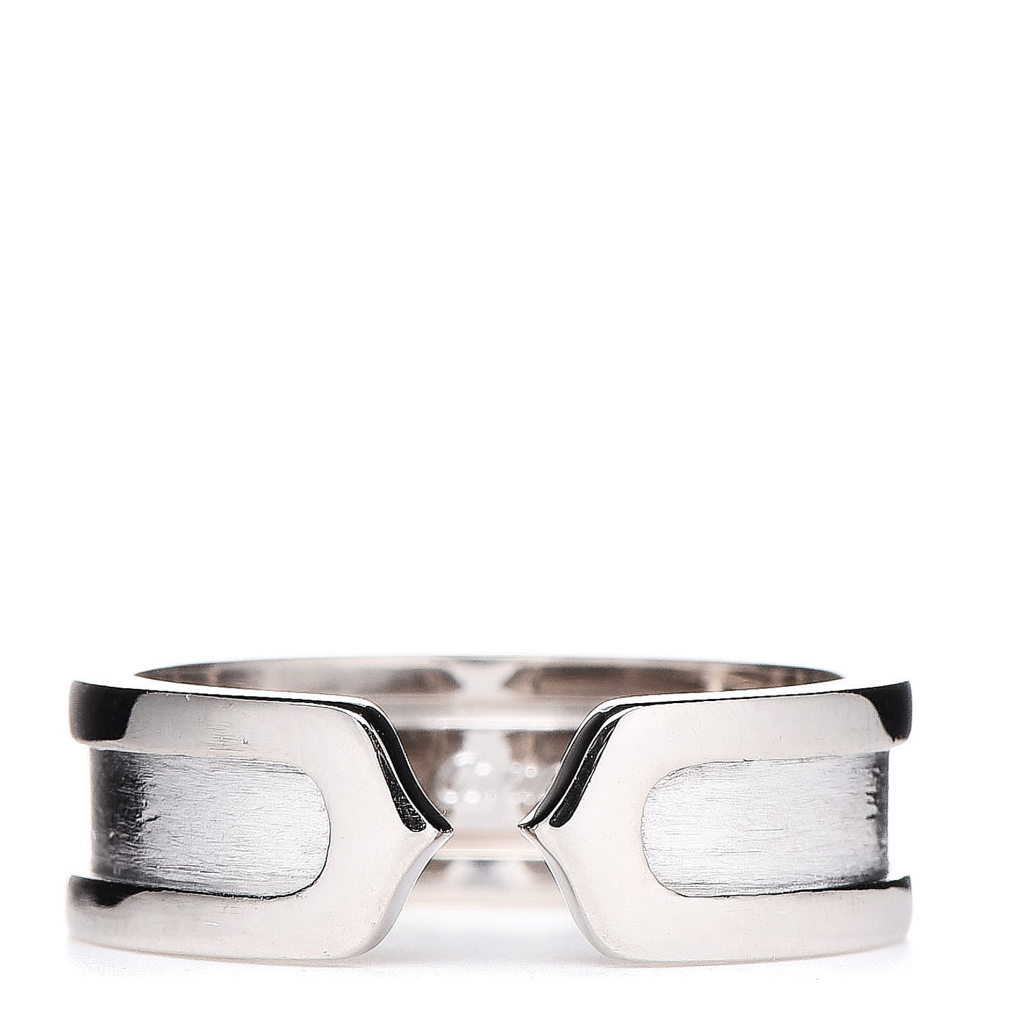 18K White Gold 6.5mm C De Ring 53 6.5