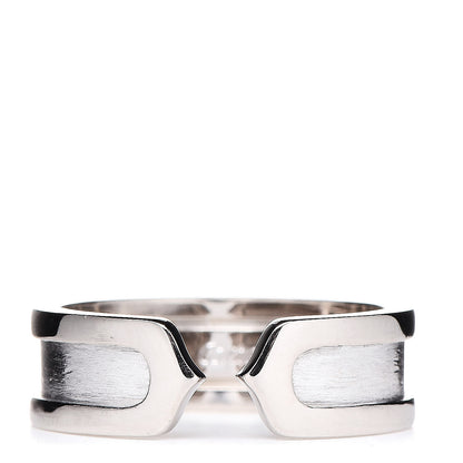 Cartier 18K White Gold 6.5mm C De Ring 53 6.5 1 of 4