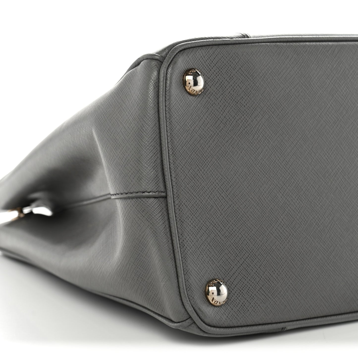 Saffiano Lux Colorblock Medium Galleria Double Zip Tote Marmo Nube