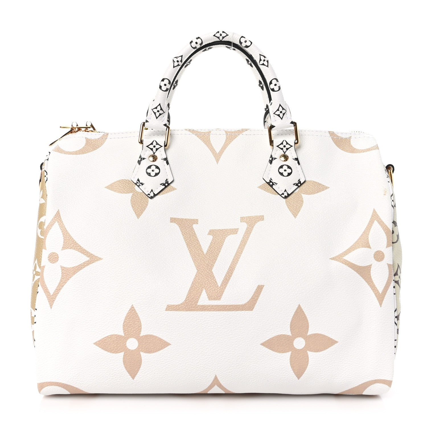 Louis Vuitton Monogram Giant Speedy Bandouliere 30 Kaki Beige 1 of 11
