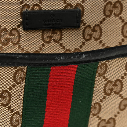 Gucci GG Monogram Web Flat Messenger Bag Black 18 of 18
